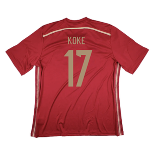 Spain 2014-15 Home Shirt (XS) (Excellent) (Koke 17)_1