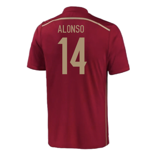 Spain 2015-16 Home Shirt (Excellent) (Alonso 14)_1