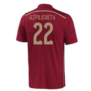 Spain 2015-16 Home Shirt (Excellent) (Azpilicueta 22)_1