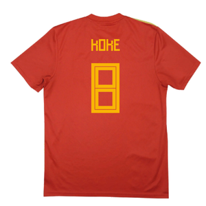 Spain 2018-20 Home Shirt (2XL) (Koke 8) (Good)_1