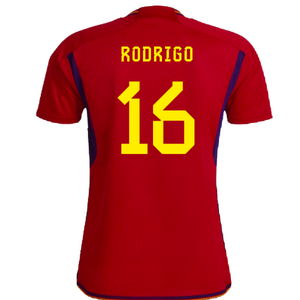 Spain 2022-23 Home Shirt (Womens XL-) (Rodrigo 16) (Mint)_1