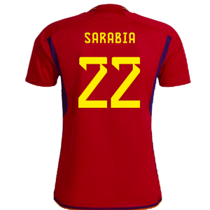 Spain 2022-23 Home Shirt (Womens XL-) (Sarabia 22) (Mint)_1