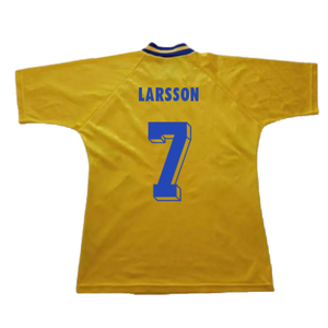 Sweden 1994-96 Home Shirt (Excellent) (Larsson 7)_1