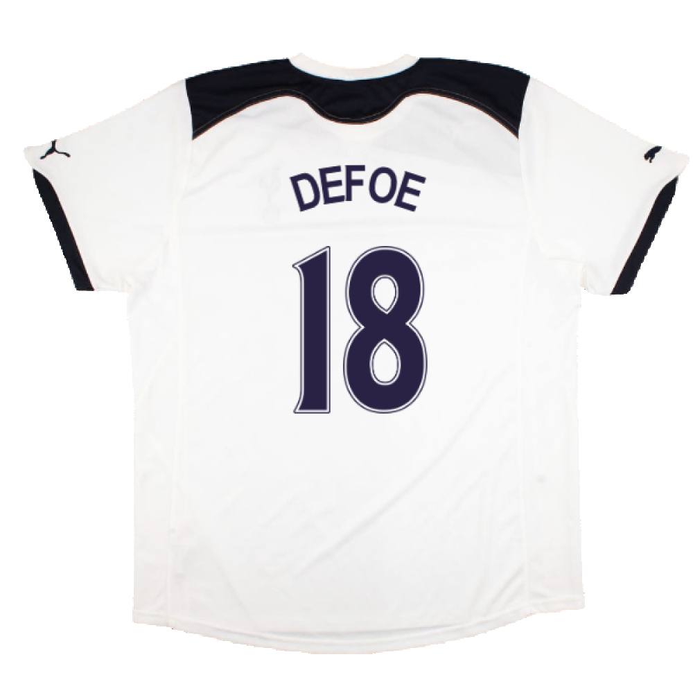 Tottenham Hotspur 2010-11 Home Shirt (Sponsorless) (2XL) (Mint) (Defoe 18)_1