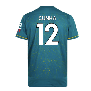 Wolves 2022-23 Pro Away Shirt (Sponsorless) (XXL) (Mint) (Cunha 12)_1