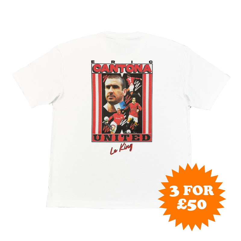 Cantona 'Le King' Manchester United Bootleg Tee