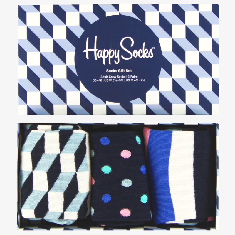 Caja de regalo Happy Socks de 3 pares Classic *A ESTRENAR*