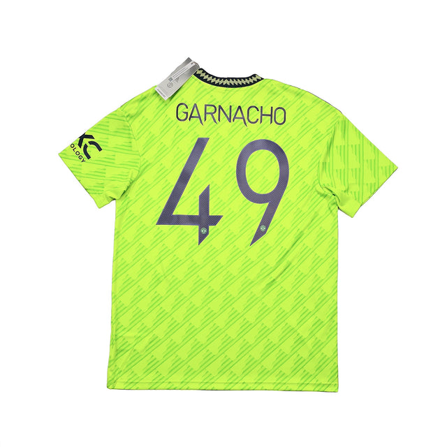 CULT KITS - 2022/23 MANCHESTER UNITED GARNACHO #49 *BNWT* THIRD SHIRT (MULTIPLE SIZES) ADIDAS, Large / Manchester United / 2022