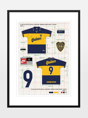 Diseño de uniforme icónico - Estampado Nike de Boca Juniors