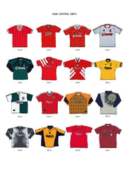 Lámina A3 de Camisetas Icónicas del Liverpool