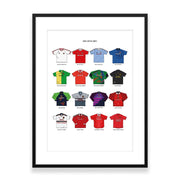 Lámina A3 Camisetas Icónicas del Manchester United
