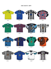 Lámina A3 de camisetas icónicas del Newcastle United