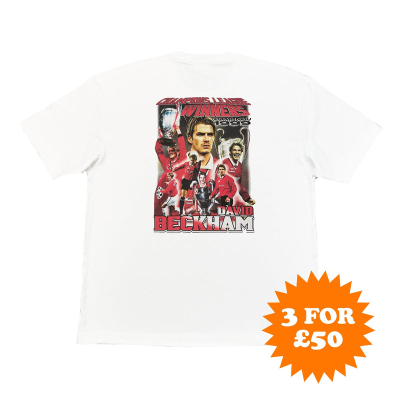 Manchester United Beckham 'Camp Nou 1999' Bootleg Tee