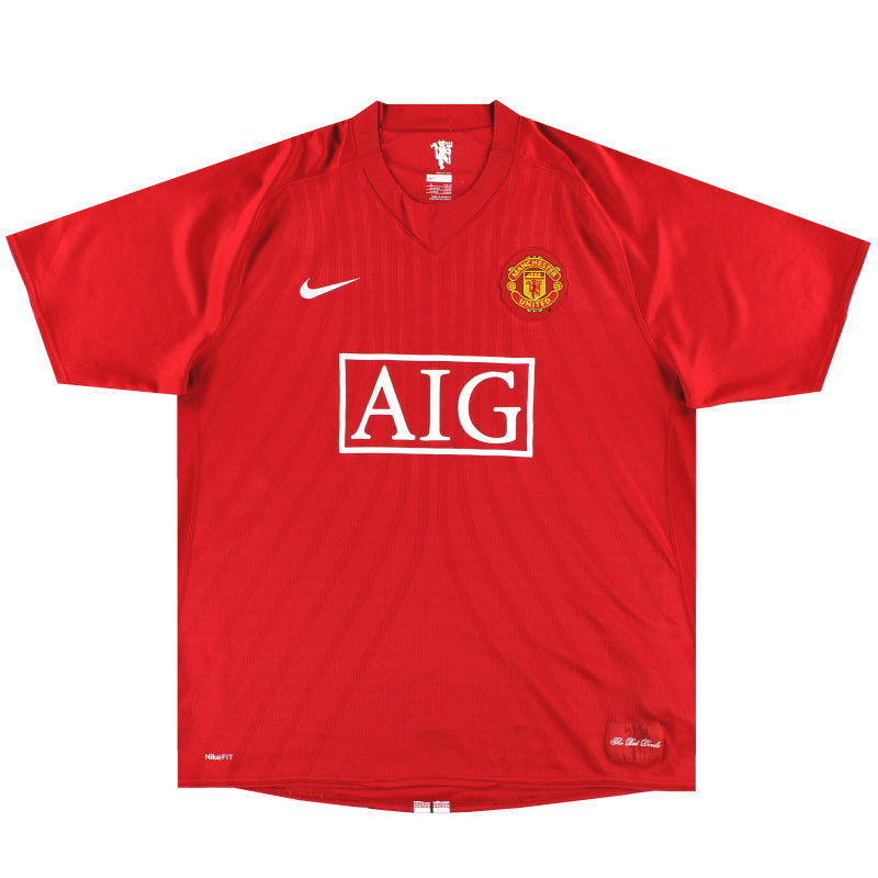 2007-08 Manchester United Nike Home Shirt M