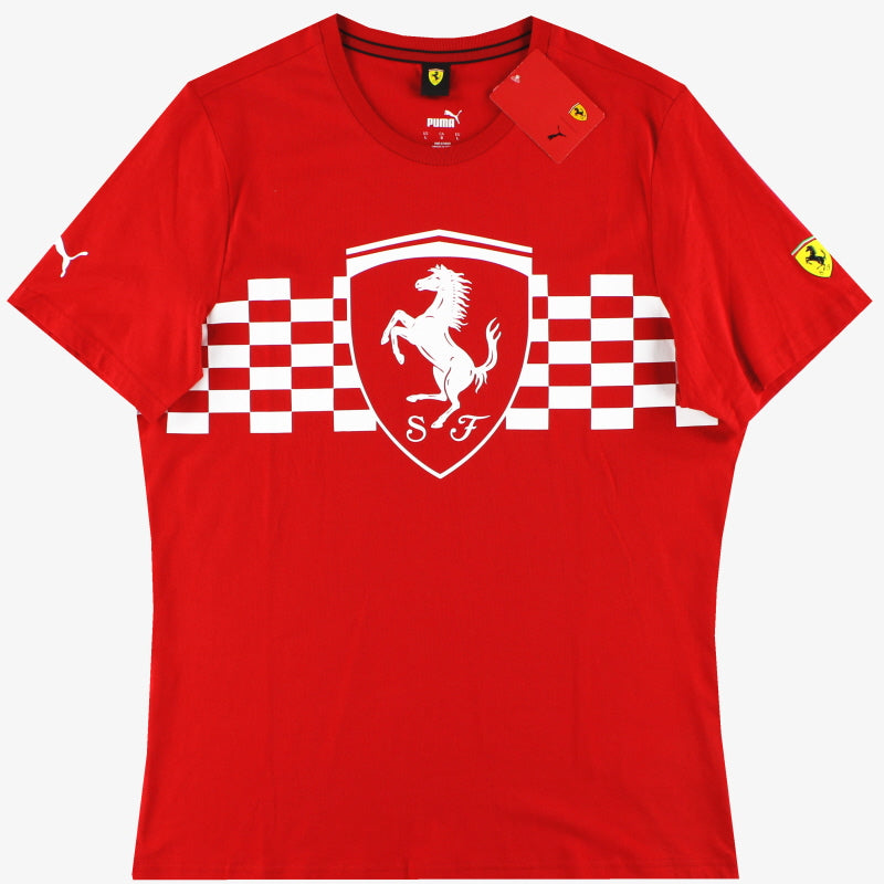 Camiseta Puma Scuderia Ferrari Race Tonal Shield para hombre *con etiquetas* Talla L