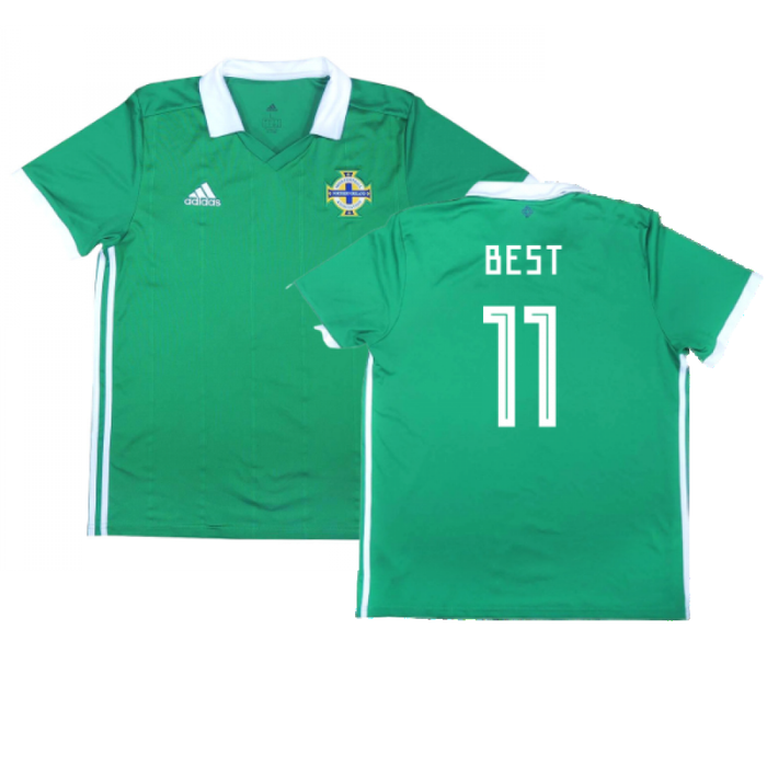 2017-2018 Northern Ireland Home Shirt ((Very Good) L) (Best 11)