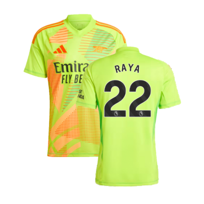 2024-2025 Arsenal Home Goalkeeper Shirt (Yellow) (Raya 22)