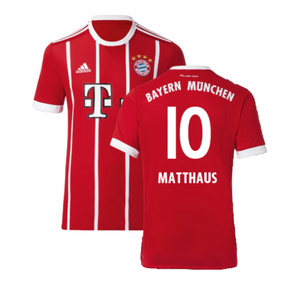 Bayern Munich 2017-18 Home Shirt ((Excellent) L) (Matthaus 10)_0