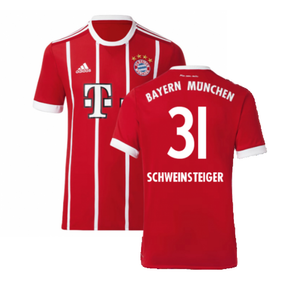 Bayern Munich 2017-18 Home Shirt ((Excellent) L) (Schweinsteiger 31)_0