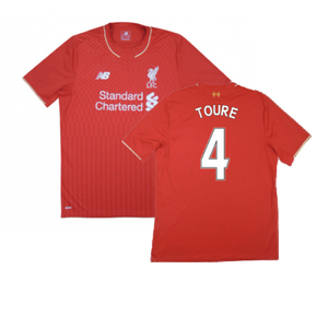 Liverpool 2015-16 Home Shirt ((Excellent) L) (Toure 4)_0