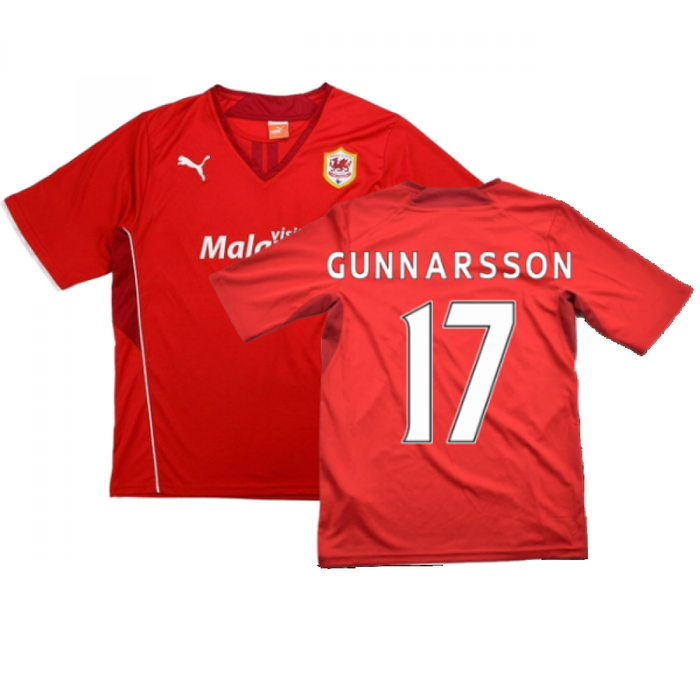 Cardiff 2013-14 Home Shirt ((Very Good) L) (GUNNARSSON 17)