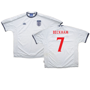 England 1999-00 Home Shirt (M) (Good) (Beckham 7)_0