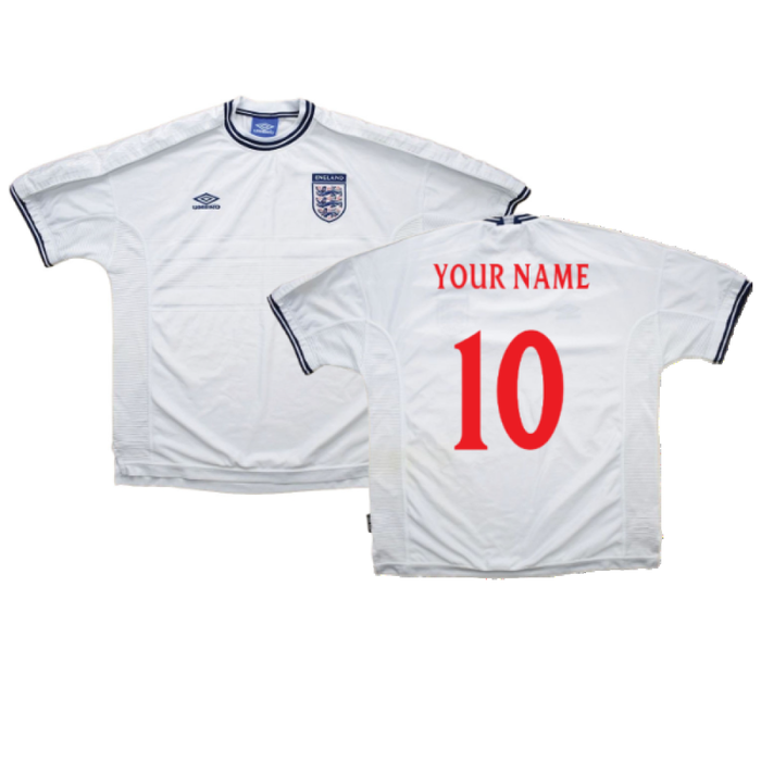 England 1999-00 Home Shirt (XXL) (Fair) (Your Name)