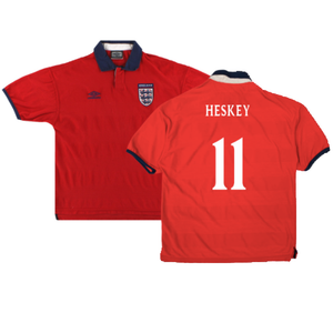 England 1999-01 Away Shirt (Excellent) (Heskey 11)_0