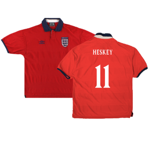 England 1999-01 Away Shirt (Very Good) (Heskey 11)_0