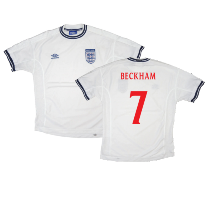 England 1999-01 Home Shirt (Youths) (Excellent) (BECKHAM 7)