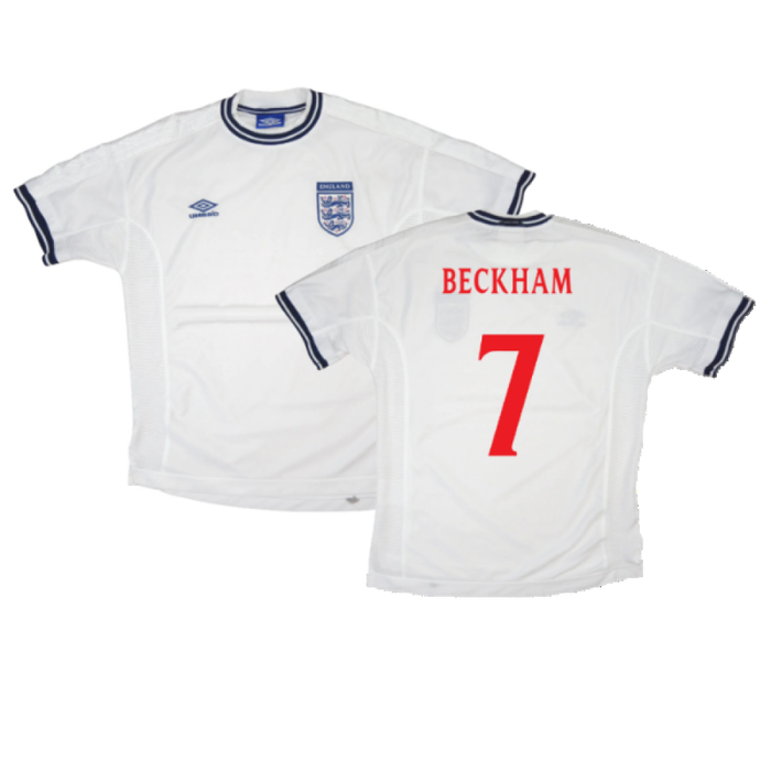 England 1999-01 Home Shirt (Youths) (Excellent) (Beckham 7)