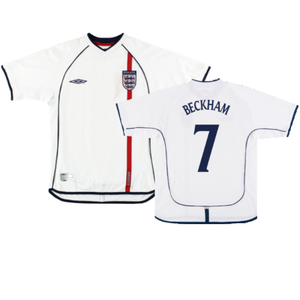 England 2001-03 Home Shirt (L) (Good) (BECKHAM 7)_0