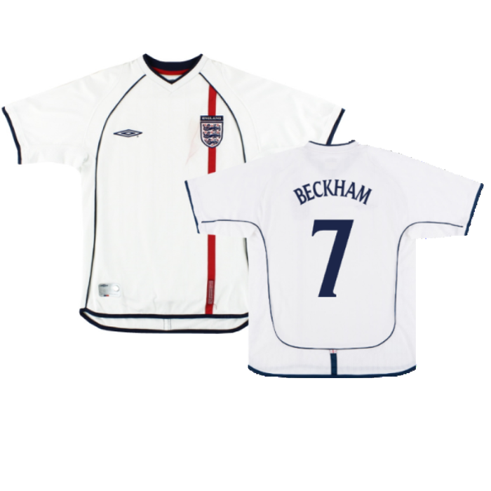 England 2001-03 Home Shirt (L) (Very Good) (BECKHAM 7)