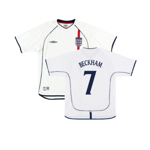 England 2001-03 Home Shirt (XL) (Excellent) (BECKHAM 7)_0