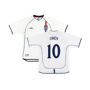 England 2001-03 Home Shirt (XL) (Excellent) (Owen 10)_0