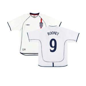 England 2001-03 Home Shirt (XL) (Fair) (ROONEY 9)_0