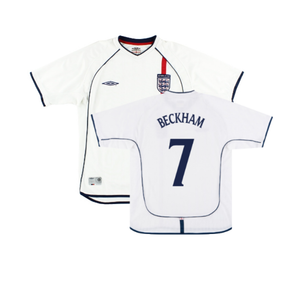 England 2001-03 Home Shirt (XL) (Good) (BECKHAM 7)_0