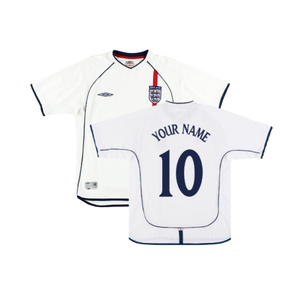 England 2001-03 Home Shirt (XL) (Good) (Your Name)_0