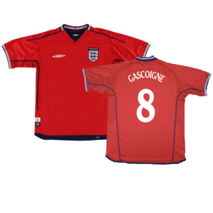 England 2002-04 Away Shirt (Excellent) (Gascoigne 8)_0