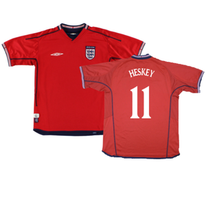 England 2002-04 Away Shirt (Excellent) (Heskey 11)_0