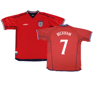 England 2002-04 Away Shirt ((Excellent) XL) (Beckham 7)_0