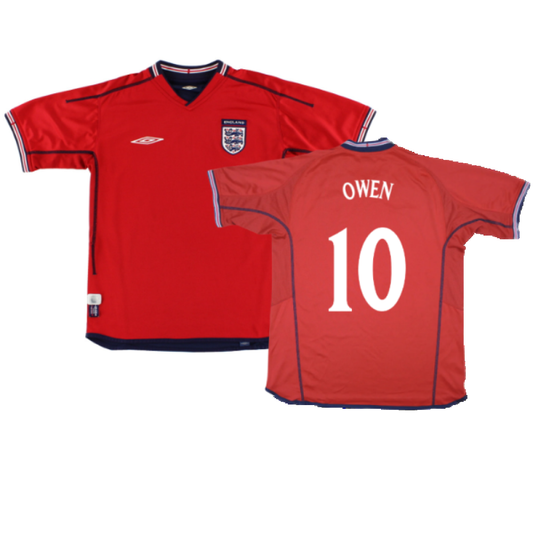 England 2002-04 Away Shirt ((Excellent) XL) (Owen 10)_0