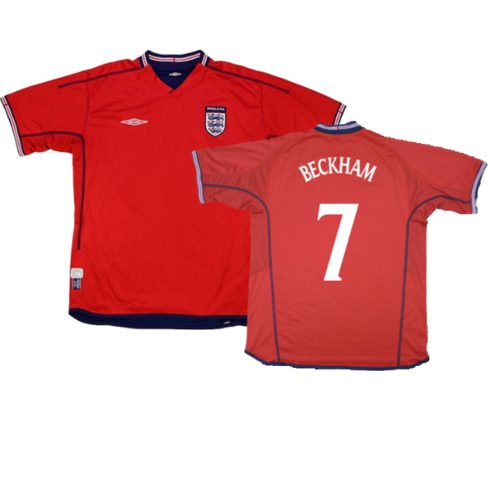 England 2002-04 Away Shirt (XXL) (Excellent) (Beckham 7)