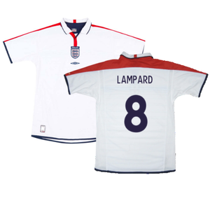 England 2003-05 Home Shirt (L) (Good) (LAMPARD 8)_0