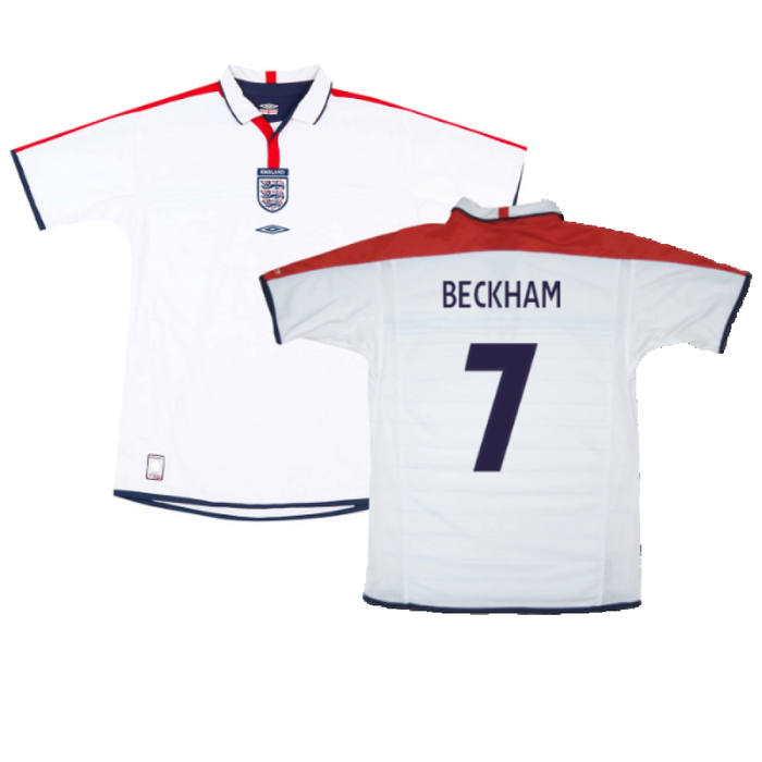 England 2003-05 Home Shirt (L) (Very Good) (BECKHAM 7)