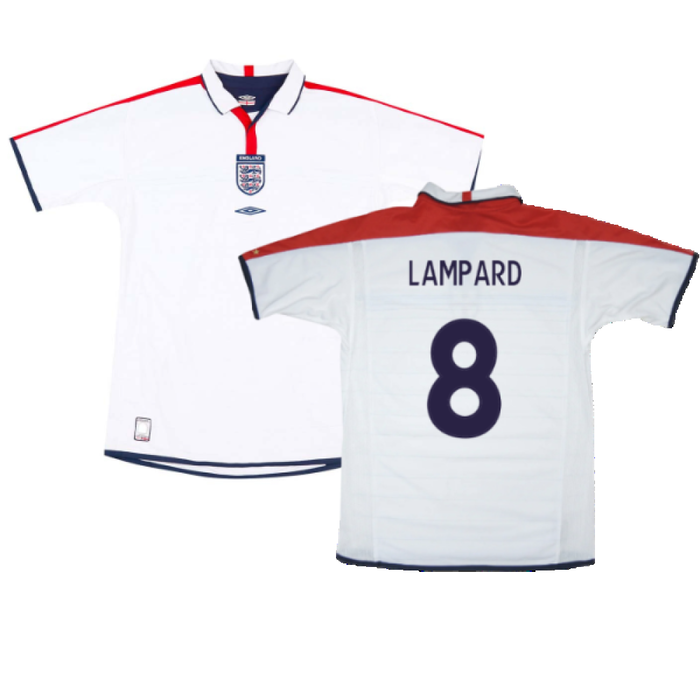 England 2003-05 Home Shirt (L) (Very Good) (LAMPARD 8)