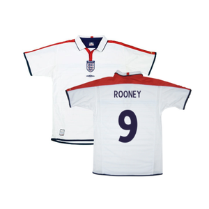 England 2003-05 Home Shirt (L) (Very Good) (ROONEY 9)_0