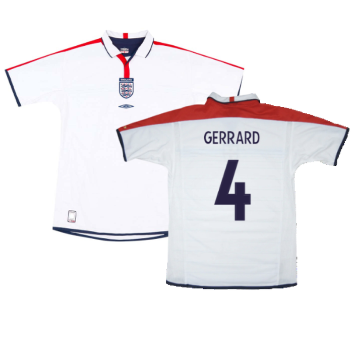 England 2003-05 Home Shirt (M) (Very Good) (GERRARD 4)