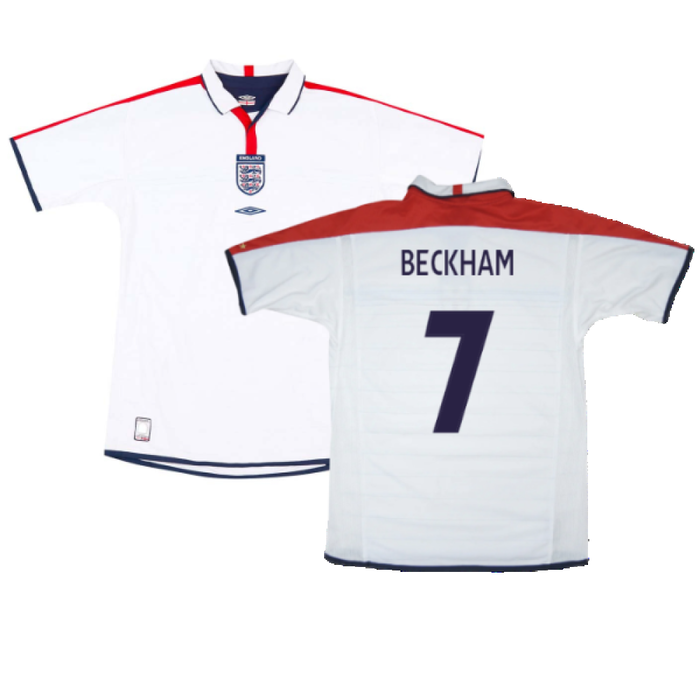 England 2003-05 Home Shirt (XL) (Excellent) (BECKHAM 7)