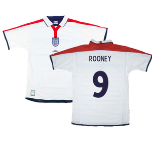 England 2003-05 Home Shirt (XXL) (Excellent) (ROONEY 9)_0